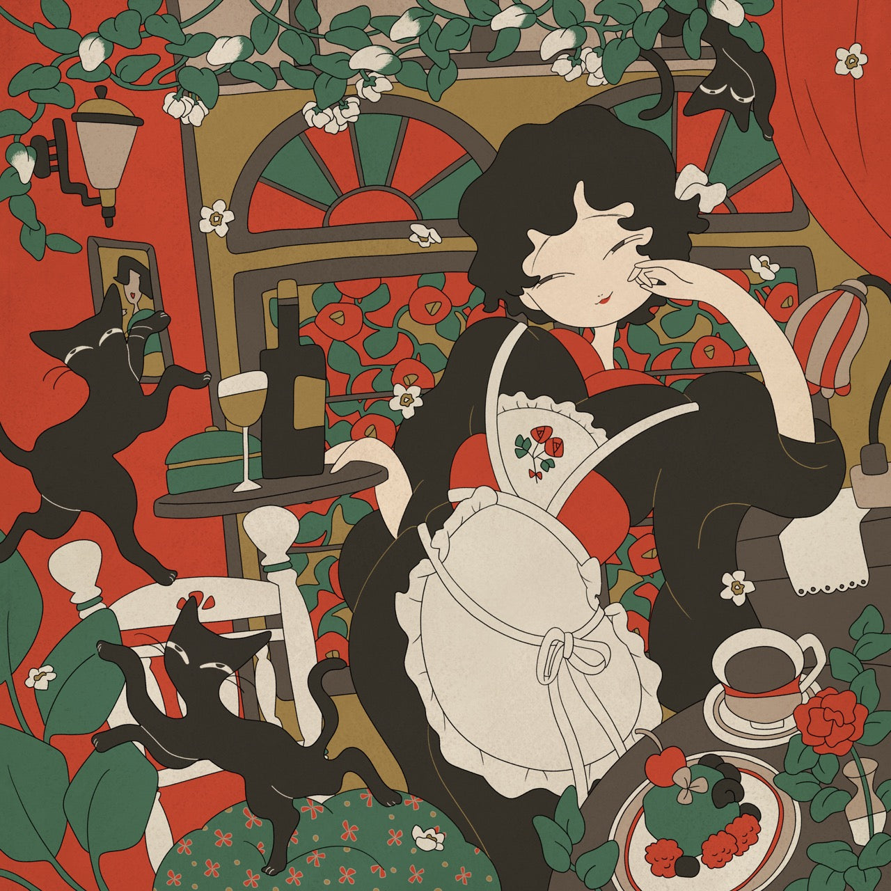 黑貓女侍