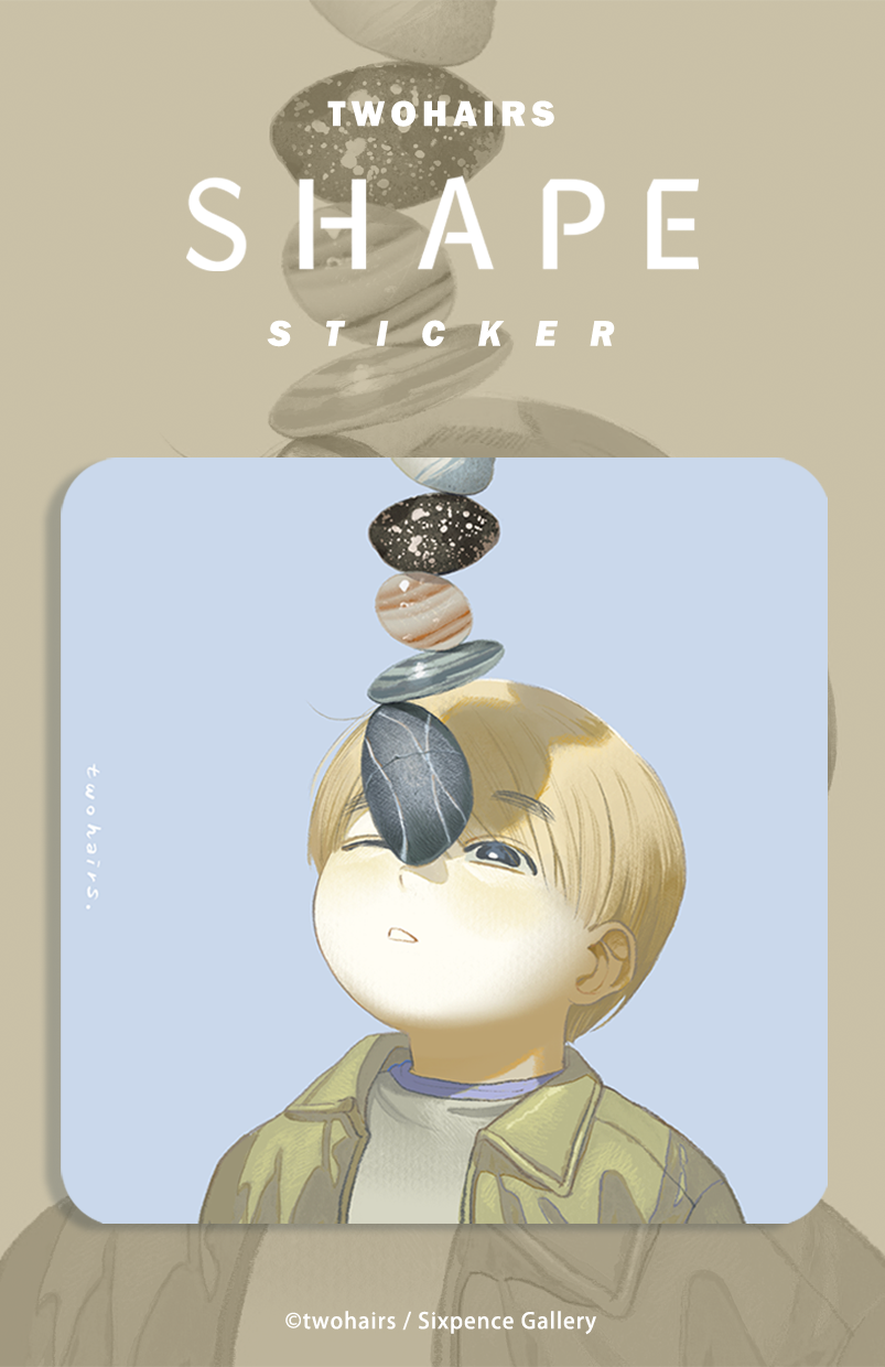 Shape：防水貼紙〈4款〉