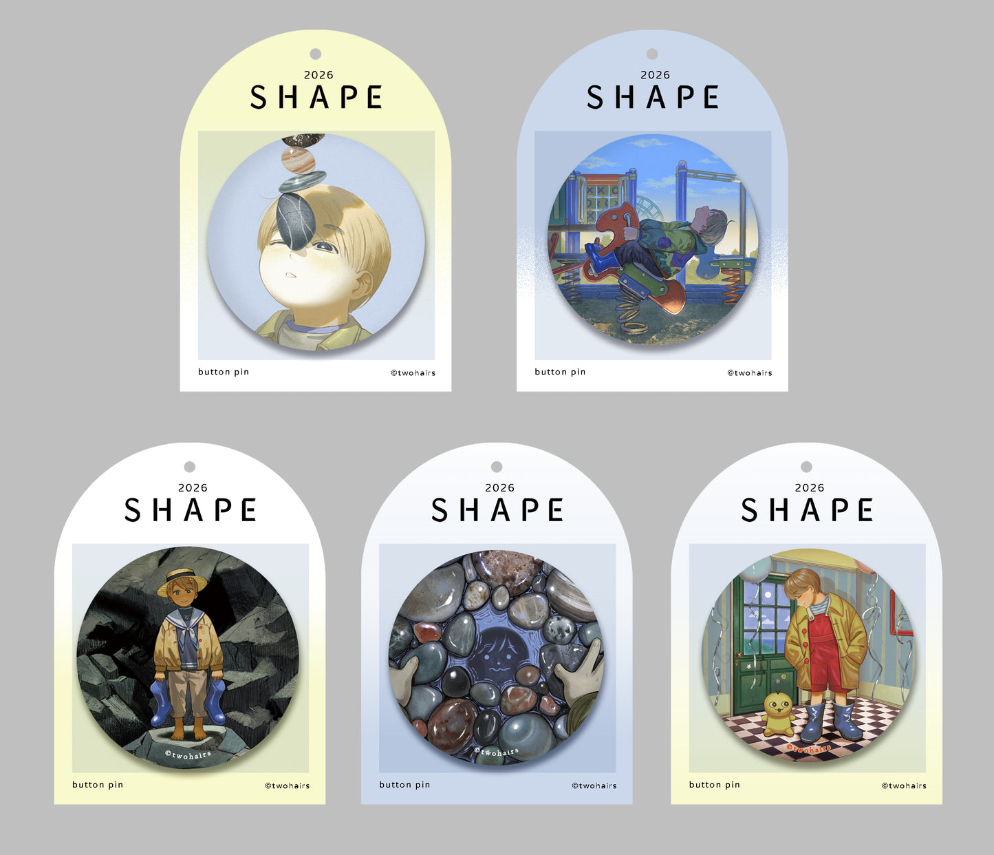 Shape： shape 2026台南個展紀念徽章〈5款〉