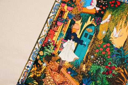 フラワーテンパチャー：アレー展覧会アートTシャツ