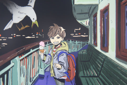 冰淇淋與海鷗