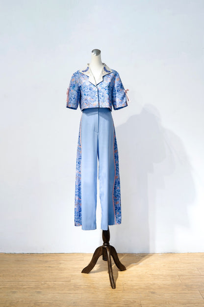【 Précommande 】6"Stitches × YASHIRO Nanaco Collaboration : Haut court Flower Diary
