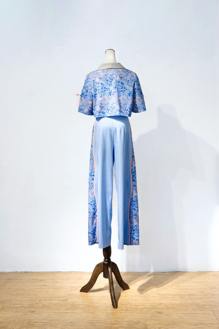 【 Précommande 】6"Stitches × YASHIRO Nanaco Collaboration : Haut court Flower Diary