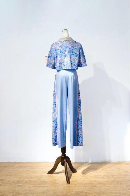 【 Précommande 】6"Stitches × YASHIRO Nanaco Collaboration : Haut court Flower Diary