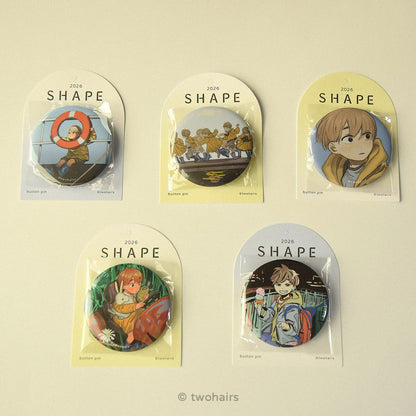 Shape：What’s The Sound Of An Eagle? 2024台北個展徽章再刷版〈5款〉