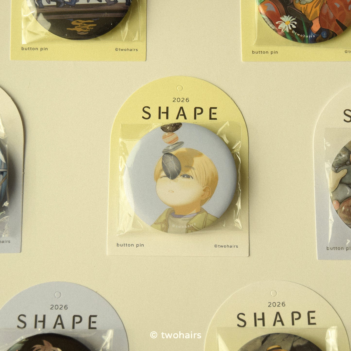 Shape： shape 2026台南個展紀念徽章〈5款〉