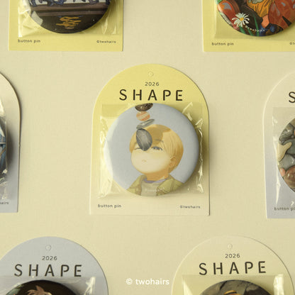 Shape： shape 2026台南個展紀念徽章〈5款〉